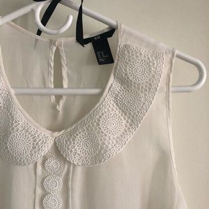H&M Lace Detail Top